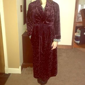 Velvet robe